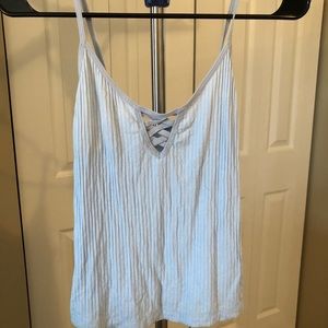 Lace v-neck tank top